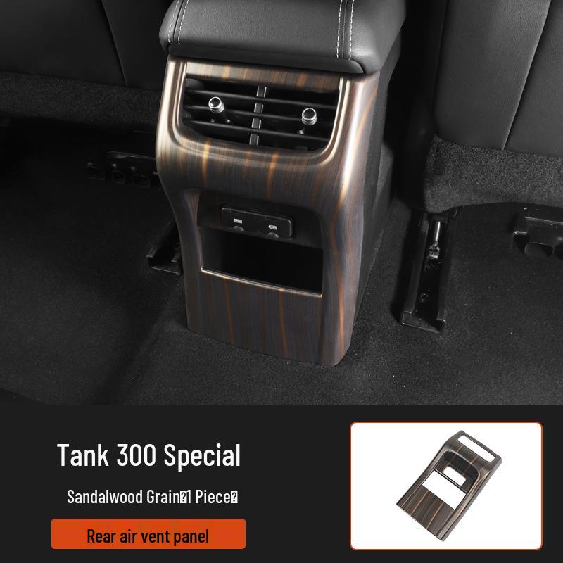 Tank 300 Interior Wood Grain Decorative Stickers for Console, Gear Shift, Air Outlet, and Steering Wheel