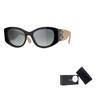Chanel Logo Verziert Cat Eye Sonnenbrille Unisex Sonnenbrille Schwarz A71618X02016S3418