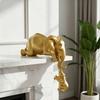 Mother and Young Elephant Figurine Creative Design Ornament Gift Idea for