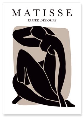 Poster Henri Matisse Black Figure