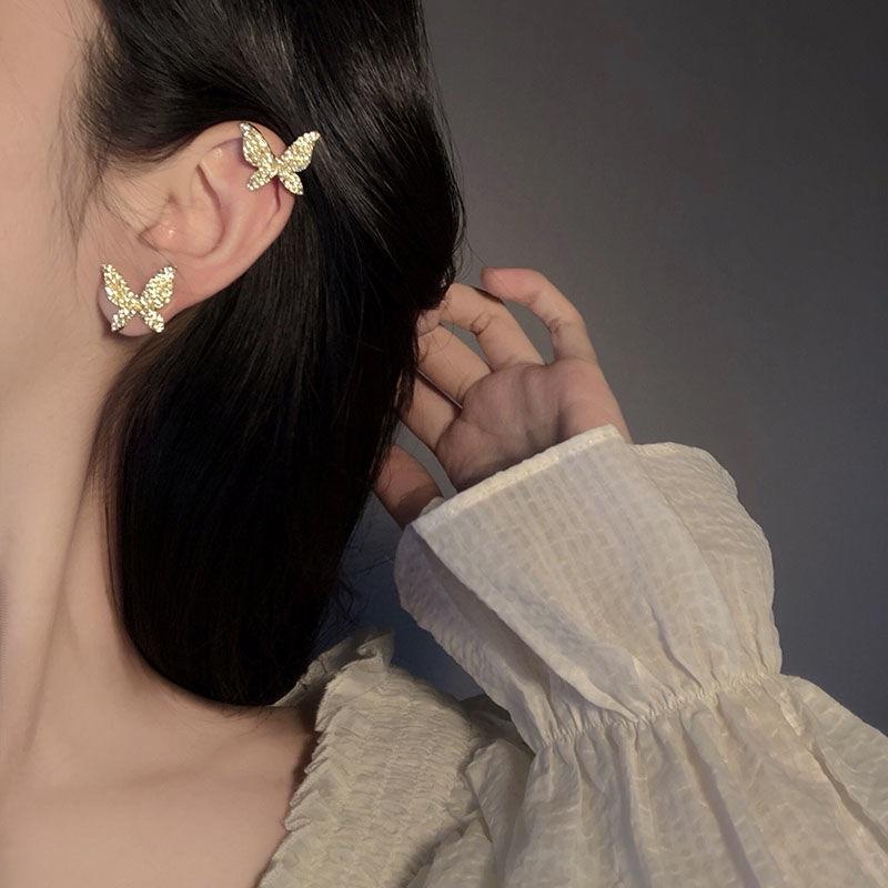 Fahion Women'S Earrings Ear Cuff Fine Sweet Butterfly Snowflake Ear Bones Clip For Women Bijoux Jewelry Ear Clip