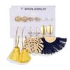 6 Pair/set Shell Earrings For Women Boho Fashion Flower Long Tassel Drop Earring Beach Jewelry Gift