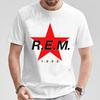 Rock Band R.E.M T-Shirt REM Band Shirt Folk Rock Post Punk Band Clothing for Boyfriend and Girlfriend Gift Streetwear T-Shirt