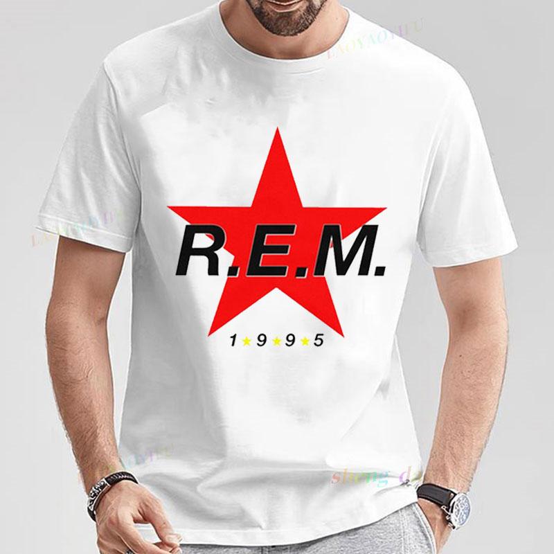 

Rock Band R.E.M T-Shirt REM Band Shirt Folk Rock Post Punk Band Clothing for Boyfriend and Girlfriend Gift Streetwear T-Shirt 5XL різнокольоровий