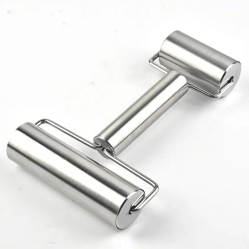 

Stainless Steel Rolling Pin Pastry Pizza Fondant Bakers Roller Metal Kitchen Tool for Baking Dough Pizza Cookies Cooking Tool