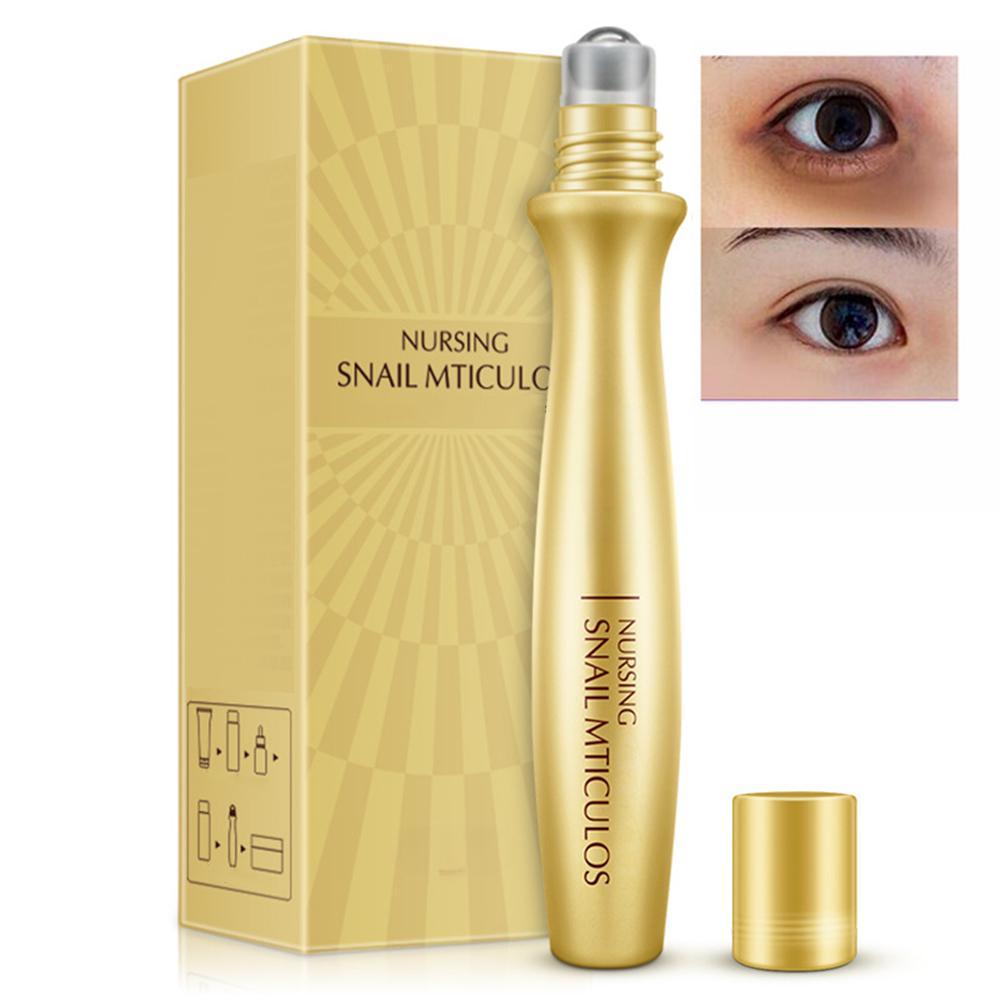 Schnecken Feuchtigkeitsspendende Augencreme mit Rollperlen Essenz Bewässernd Feuchtigkeitsspendend Mildert Augenringe Augenpflege Augencreme