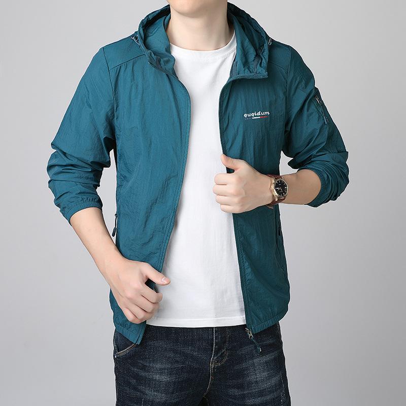 Sunscreen Clothing Men's Couple Skin Clothing Men's UV Sunscreen Clothing Men's Breathable Skin Windbreaker Fashion Top