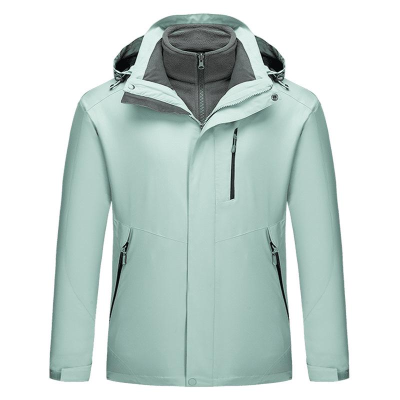 

Ветровка 3-в-1 с отстегивающимися деталями и логотипом на заказ: Унисекс Уличный Теплый Защищающий от Холода Командный Форменный Костюм XL