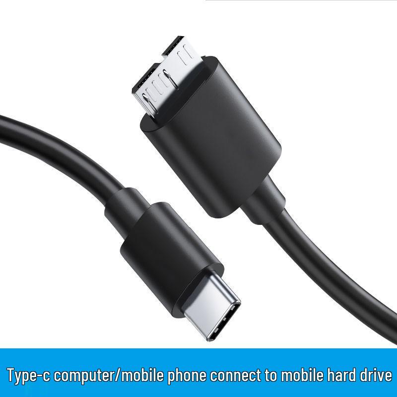 Y-Type Dual Power Boost Cable: Type-C to Micro USB for Mobile Hard Disk and Phone Data Transfer