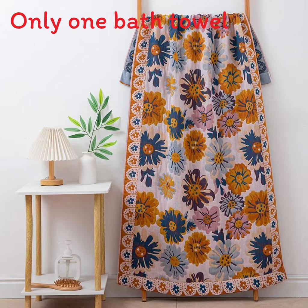 Cotton Bath Towel With Absorbent Quick Dry Fabric For Couples Home Use