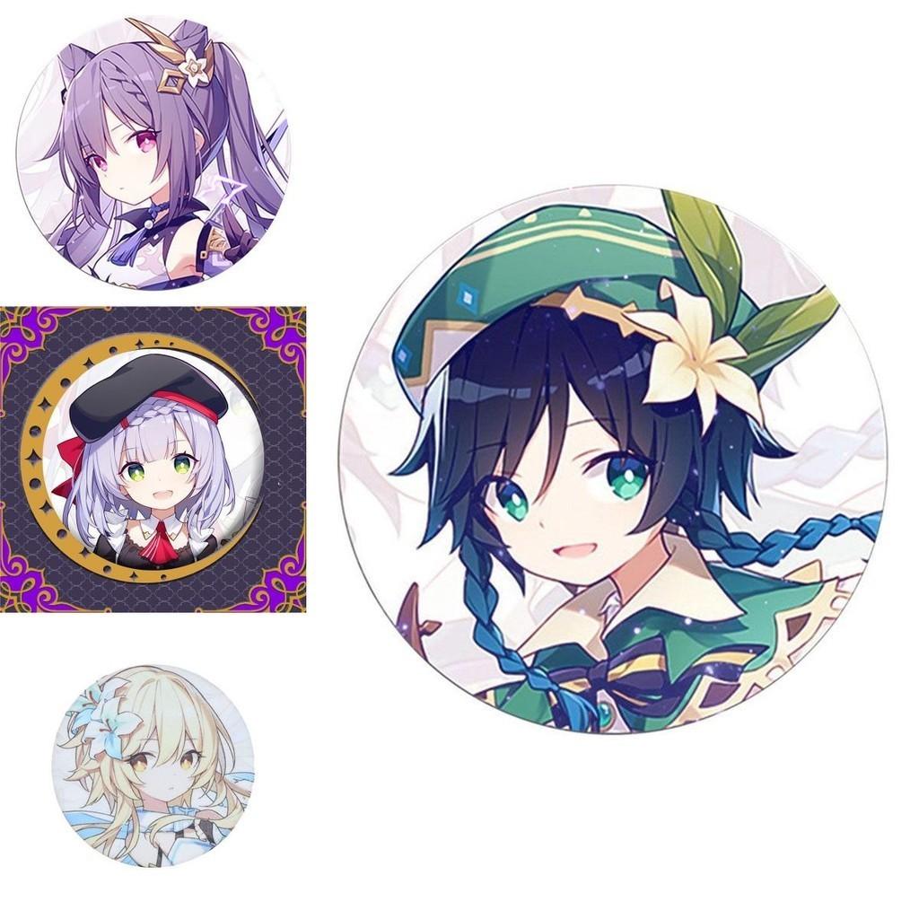 Captivating Fashion Jewelry Badge Featuring Cartoon Animation Brooch From Genshin Impact
