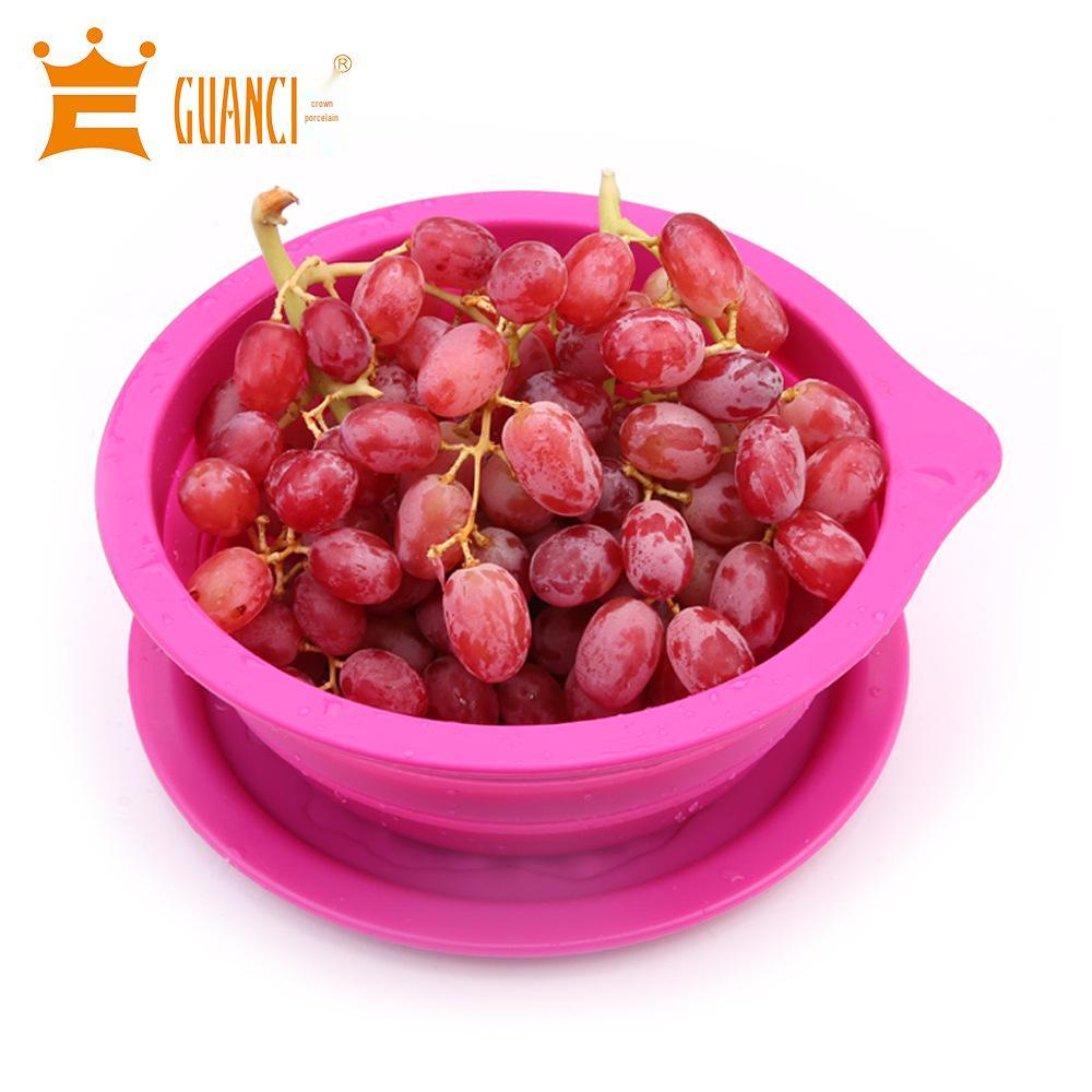 Collapsible Silicone Vegetable & Fruit Washing Basket