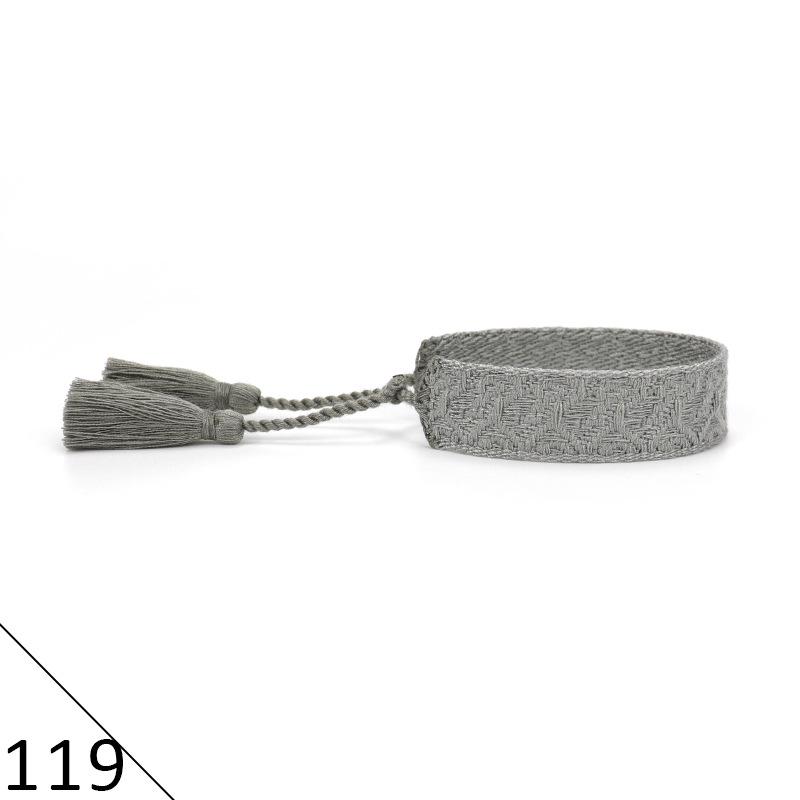 Ethnic Style Hand-Woven Polyester Tassel Bracelet