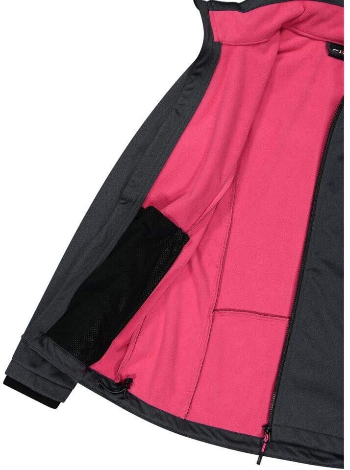 CMP Softshell Jacket Zip Hood Women (39A5006M) Functional Jacket 39A5006M Titanium Carmine Red
