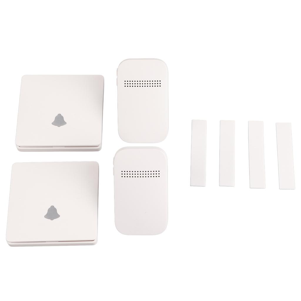 Self Powered Doorbell 2 for 2 433MHz 38 Ringtones Wireless Doorbell for Home AC