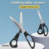 Stainless Steel Scissors Fabric Pinking Shears Comfort Grip Handled Professional Crafts Dressmaking Zig Zag Cut Scissors Sewing