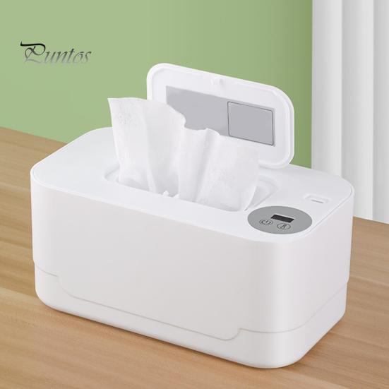 Baby Wipe Warmer Portable Temperature Adjustable USB Powered Large Capacity Wet Tissue Dispenser Heater