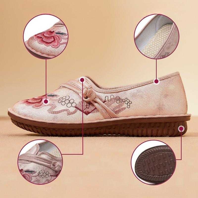 New Retro Casual Women's Shoes, Cloth Shoes, Shallow Opening, One-step Shoes