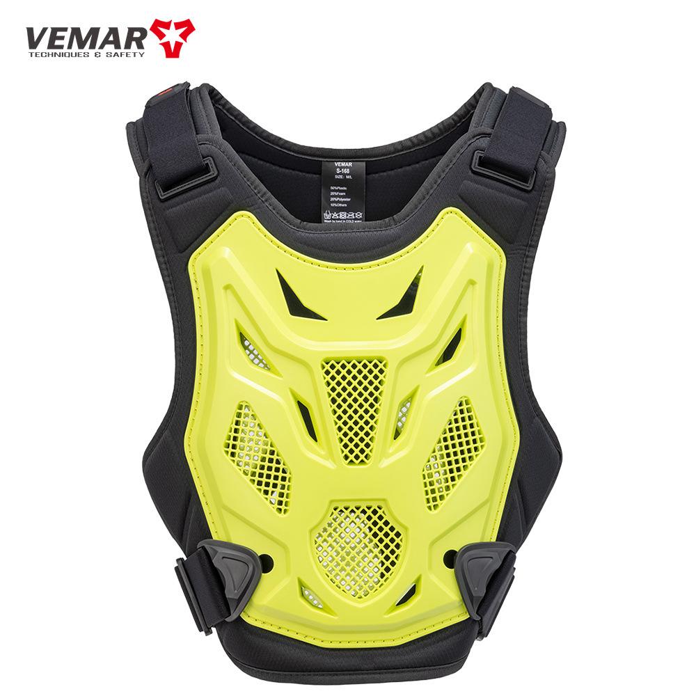 Off-Road Motorcycle Armor Vest - Protective Gear for Forest Road and Rally Racing M/L флуоресцентный зеленый