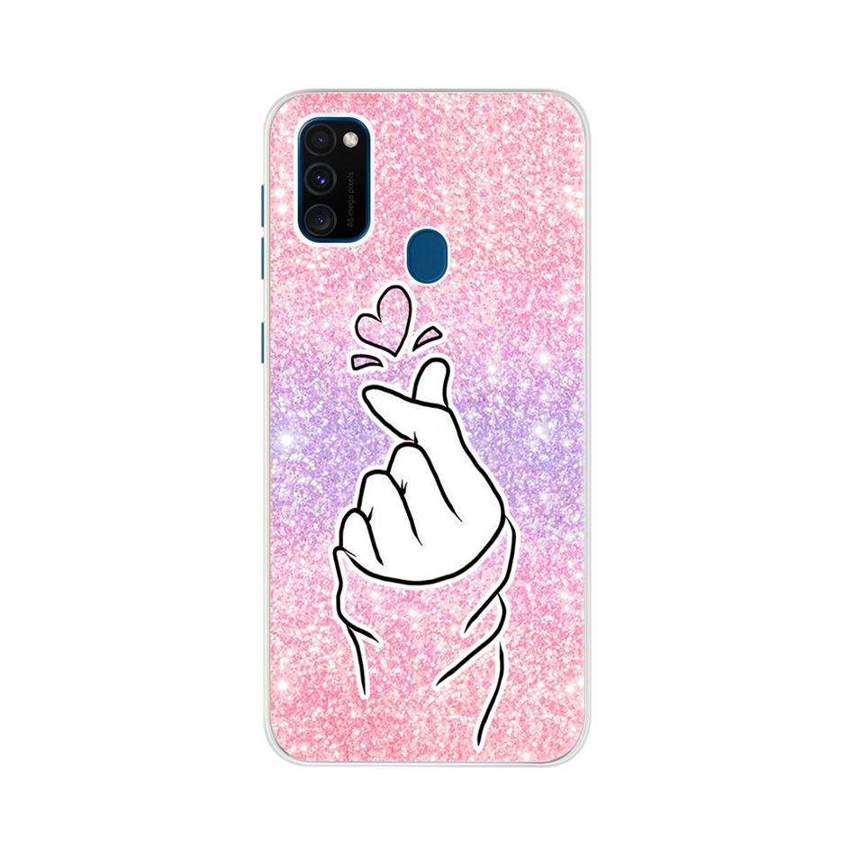For Samsung Galaxy M21 Case Samsung M30s Soft Slim Cute Painted Phone Back Cover For Samsung M21 M 21 M215F Cases Bumper Fundas