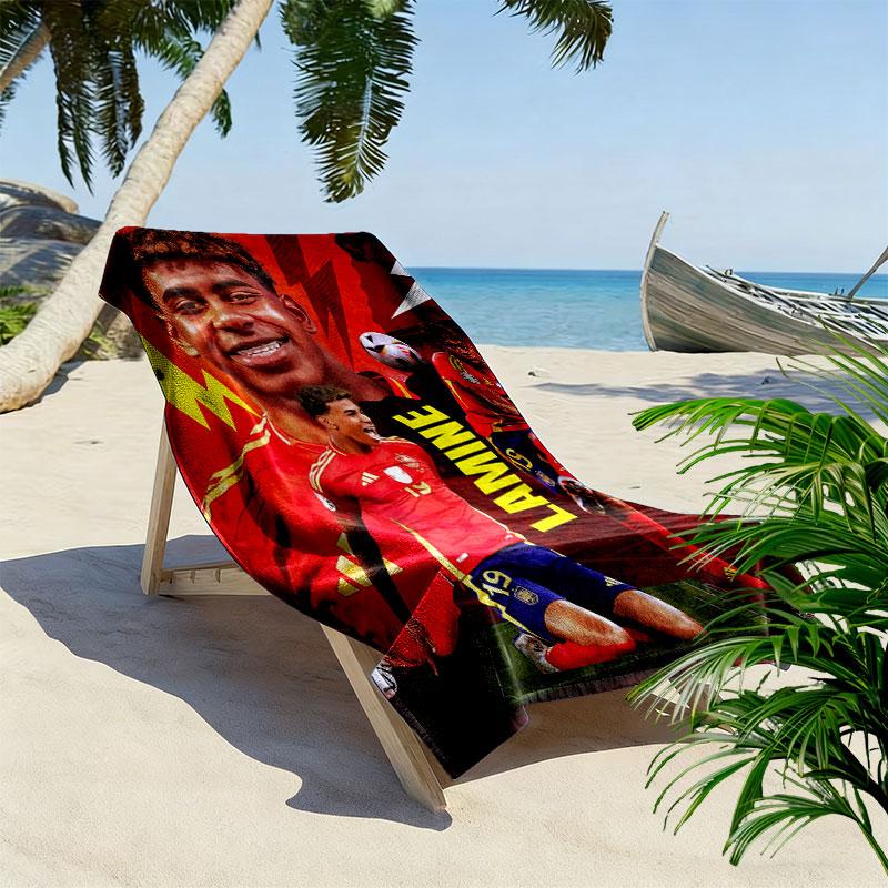 Lamine Yamal Dream Strandtuch, Großes Weiches Schnelltrocknendes Handtuch für Strand Camping Schwimmen