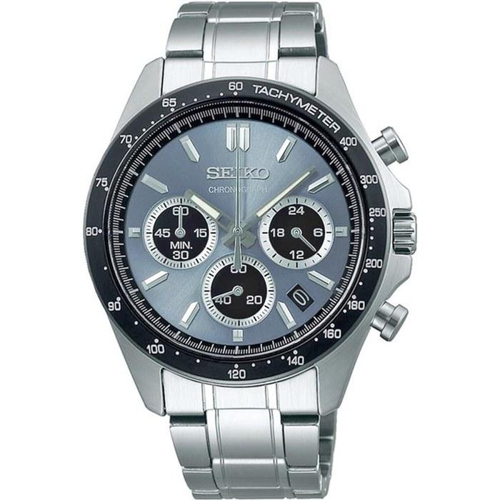 SEIKO Chronograph Quartz Watch Men s SBTR027 Blue Gray Metallic