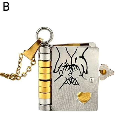Daughter Book Necklace My Incredible Girl Pendant Stainless Steel Engraved Mini Book Necklace Jewelry Gift