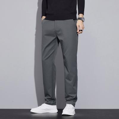 Slim-fitting Men's Pants Versatile Korean Style Stretch Men's Trousers Men's Casual Pants