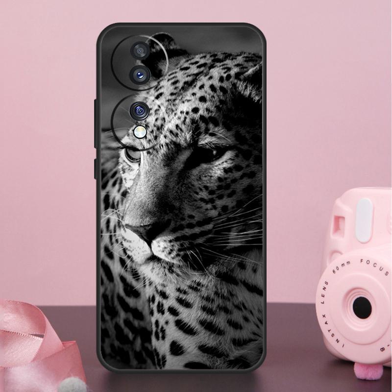 Cheetah Panther Snow Cheetah Case For Honor X9a X8a X7a X6a X7 X8 X9 X9b X8b Honor 10 50 70 90 Lite Magic 6 5 Pro Cover