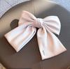 Large Fabric Bow Hair Clip - Korean Fairy Style Ponytail & Top Clip