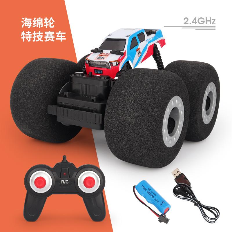 

2.4G Губка Колесо Трюковой Машины Переворачивающийся Электрический Внедорожный Гоночный Ударопрочный Моделирующий Игрушечный Автомобиль с Дистанционным Управлением для Мальчиков белый