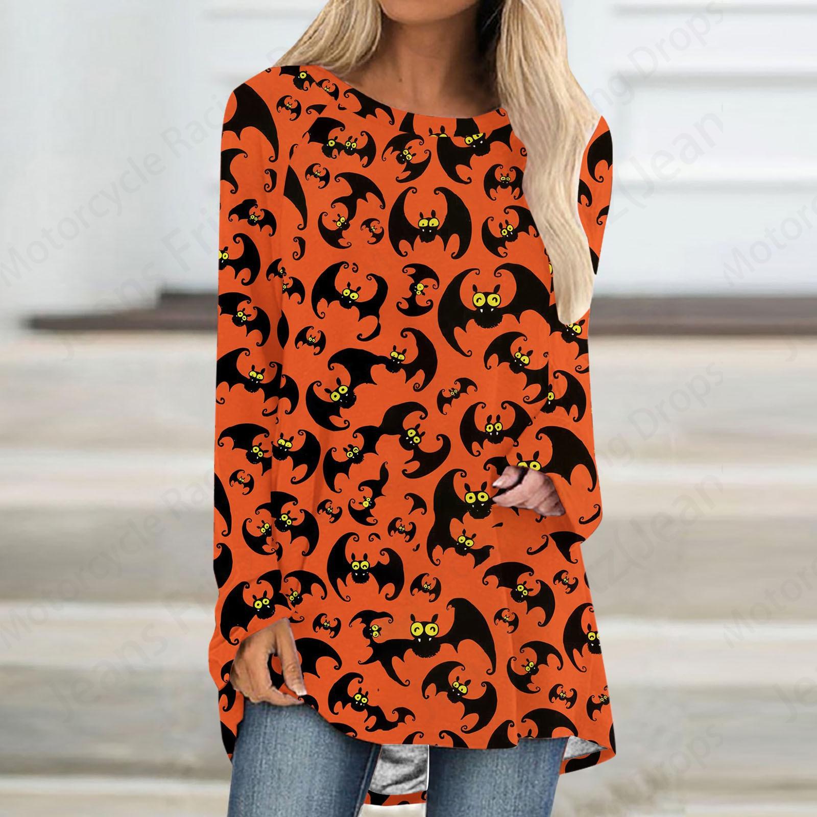 Футболки с принтом в виде мультфильма «Хэллоуин» с 3D-принтом — фото 8