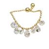 Pull Bead Chain Tassel Ring Water Drop Shape Chain Ring Elegant Charm Ring  Women
