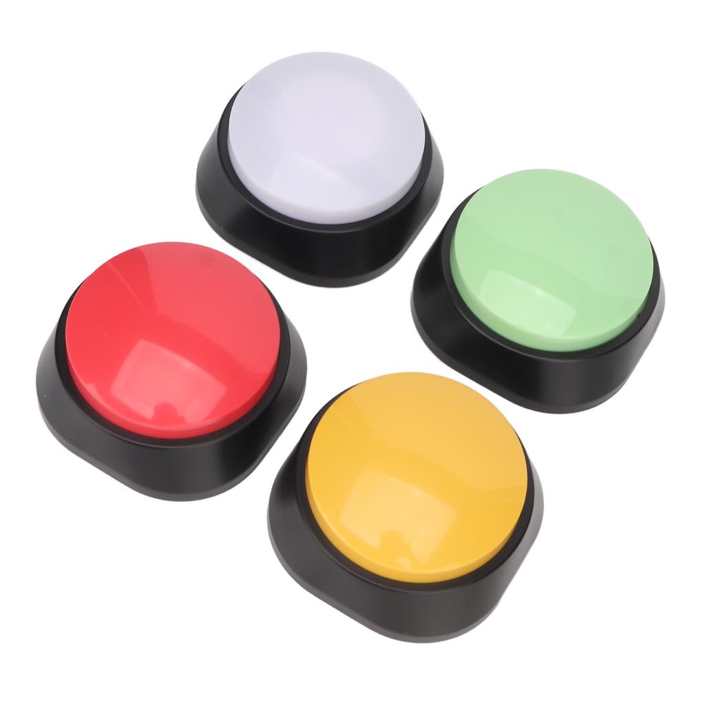 4Pcs Dog Buttons Assorted Colors 30s Recording Pet Training Widely Used Dog Talk Buttons for Cat Pet Training