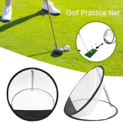 Golf Chipping Practice Net Accuracy & Swing Trainer Chipping Pitching Cage Mat Portable Golf Practice Net Indoor Outdoor Golfing Target Training