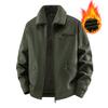 Men's Velvet Jacket, Pure Cotton Jacket, Velvet Thickening, Washed Work Clothes, Cotton Coat, Outdoor Men's Tops