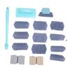 Window Screen Cleaner and Track Cleaning Kit with Mesh Screen Cleaning Brush 3 Groove Brushes and 6 Replacement