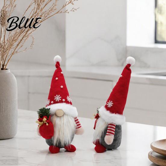 Window Decoration Ornaments Christmas Gnome Plush Figurines Faceless Santa Stuffed Cloth Dolls Desktop Figures Scandinavian Elf Tabletop Ornaments,