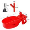 5Sets Bird Quail Water Drinker Bowl Drinking Cups Automatic Quail Waterers for 10Mm Pipe Bird Parrot Drinking Fountains