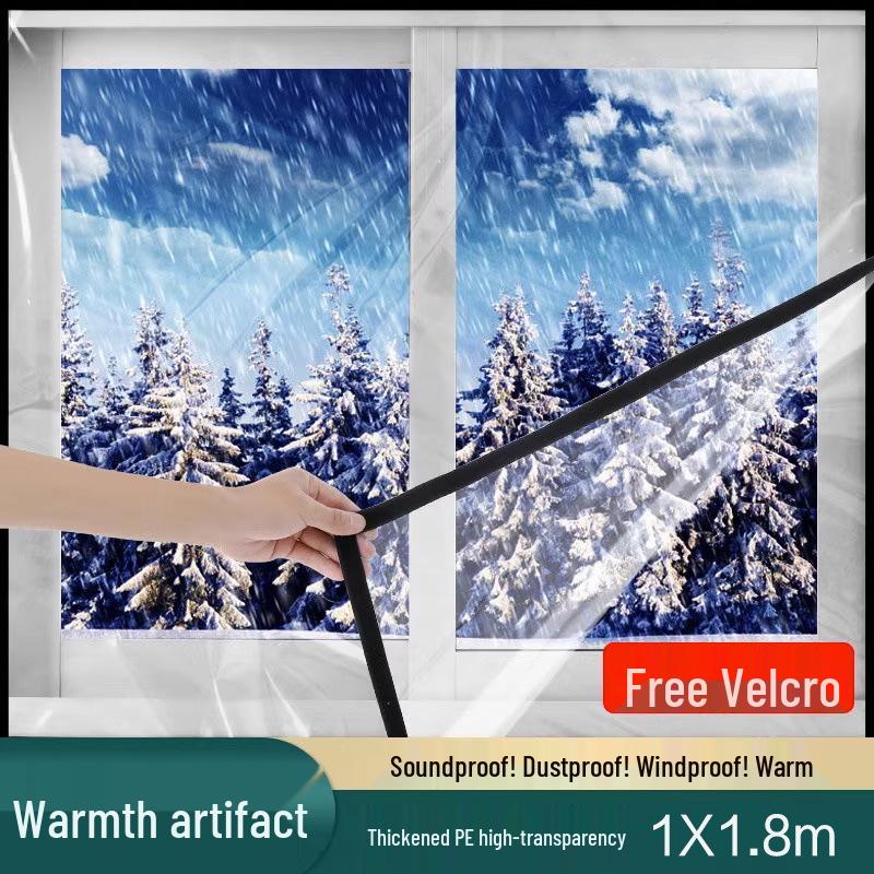 Winter Window Insulation Film: Transparent, Windproof, Cold-Proof, Light-Preserving, Indoor Warmth Solution.
