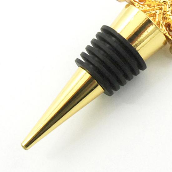 Kovová zátka na nápoje a víno Dekorativní nepropustná Kreativní 3D vánoční stromek Korková zátka na láhev pro svátky, svatbu