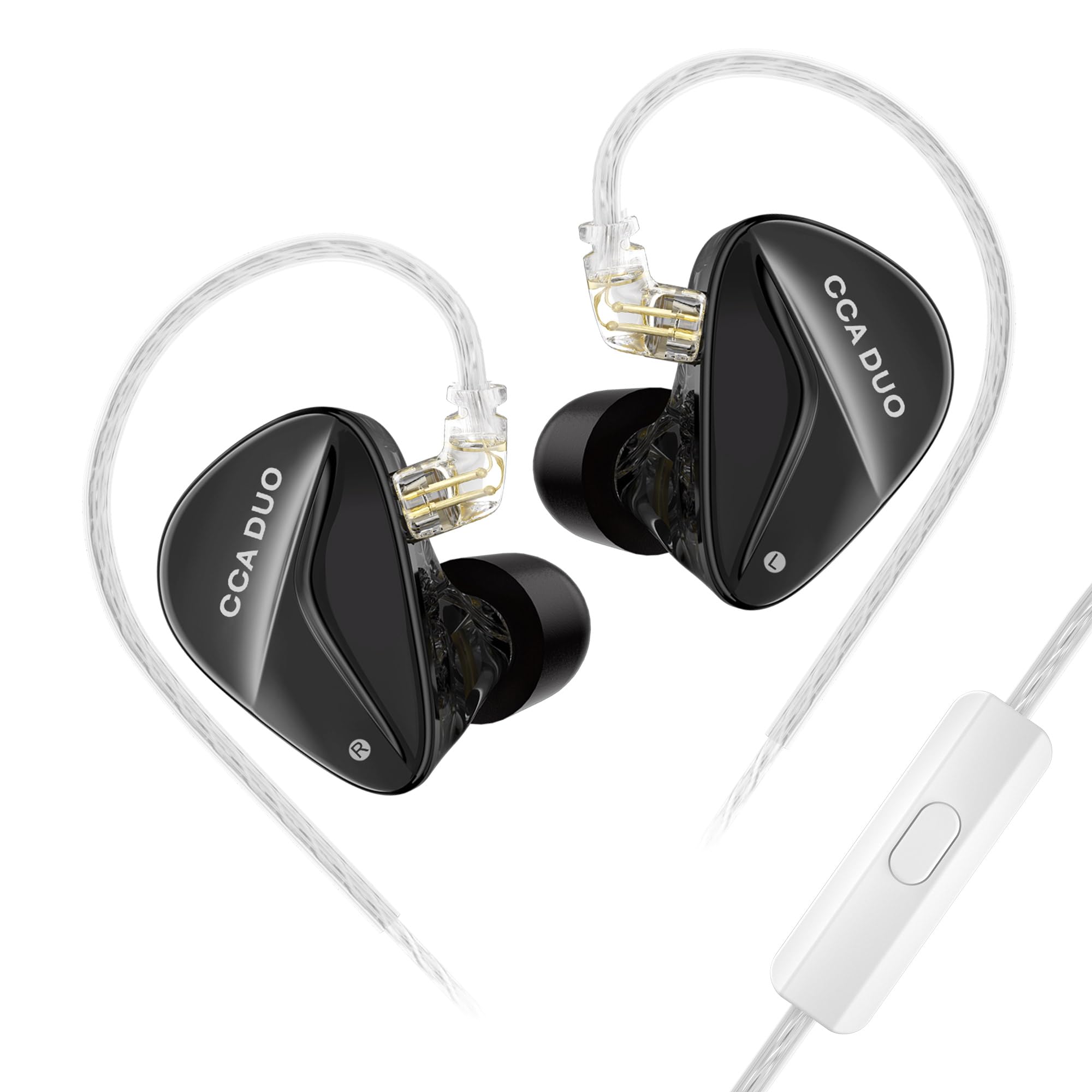 

Hifi Kingdom CCA DUO 2DD (7mm + 7mm Dynamic Driver Combination Hifi In-Ear Monitors (Black with Mic)