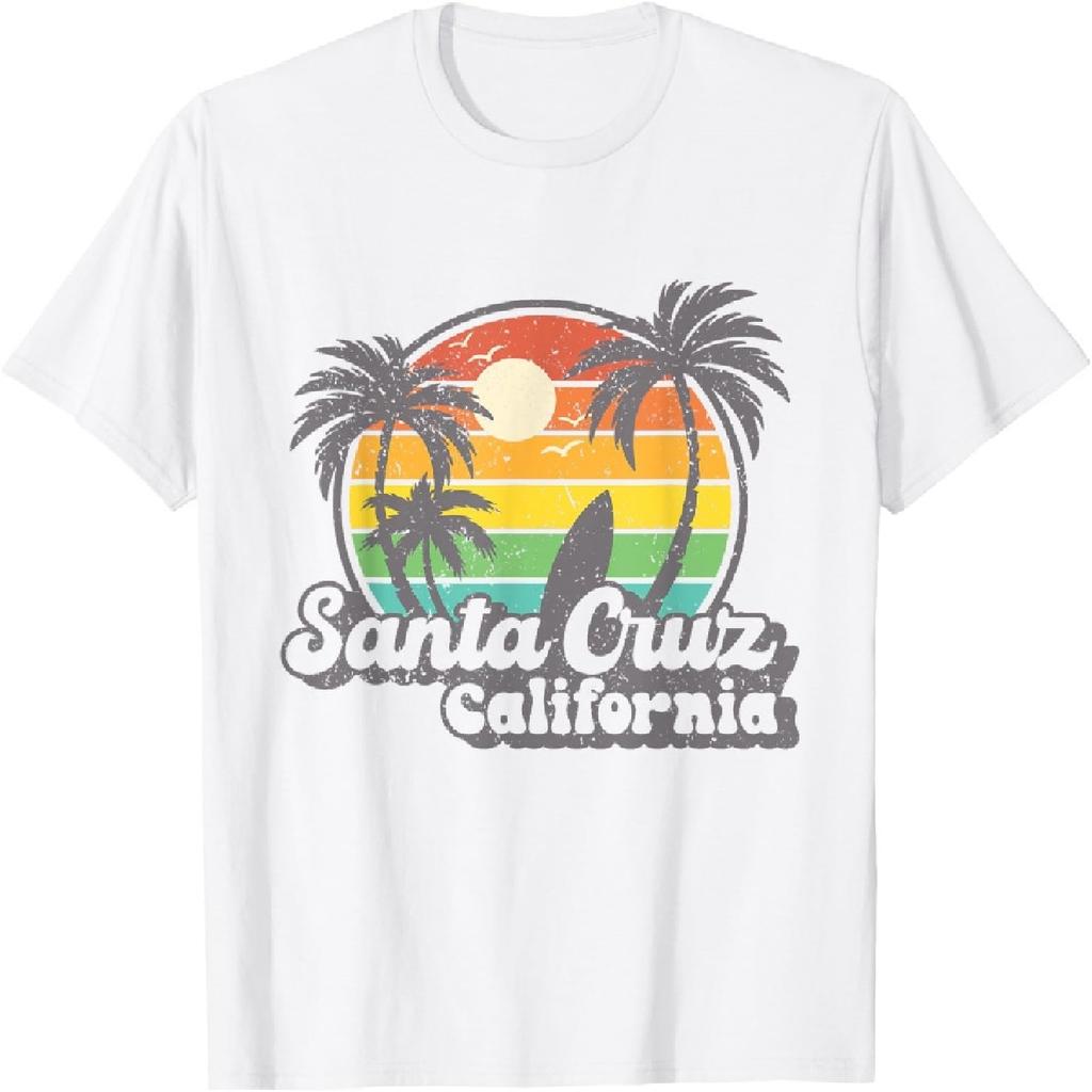T-shirt Santa Cruz con Grafica Retro Vintage Surfing & Skateboard(2)
