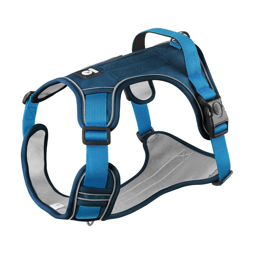 Reflective Anti-Shock Dog Harness with Leash, Oxford Cloth, for Large Dogs