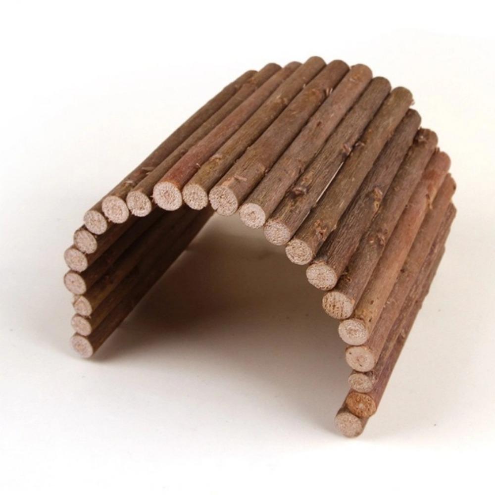 Holz Molar Weidenzweig Kleintier Kaninchen Kauspielzeug Bogenbrücke Spielzeug Hamster Molar Zubehör