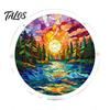 Puzzle Gift for Adults Acrylic Suncatcher, Artistic Window Hanging Ornament, 7.48 Inch Sun Satisfying Weekend Project Catcher Decoration, Ideal