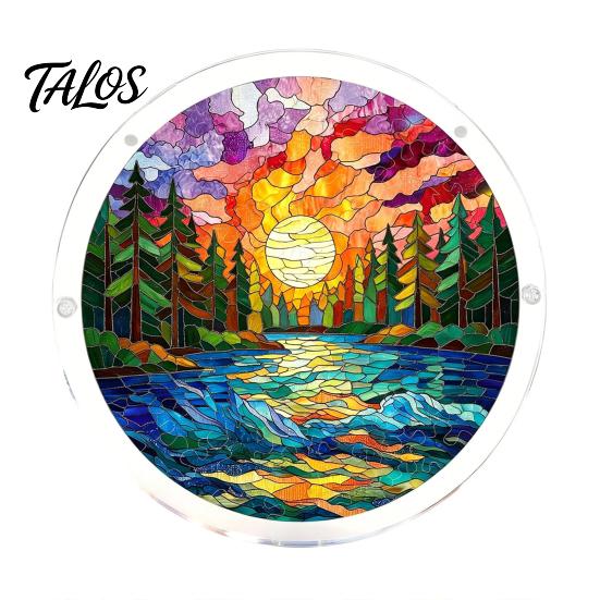 Puzzle Gift for Adults Acrylic Suncatcher, Artistic Window Hanging Ornament, 7.48 Inch Sun Satisfying Weekend Project Catcher Decoration, Ideal