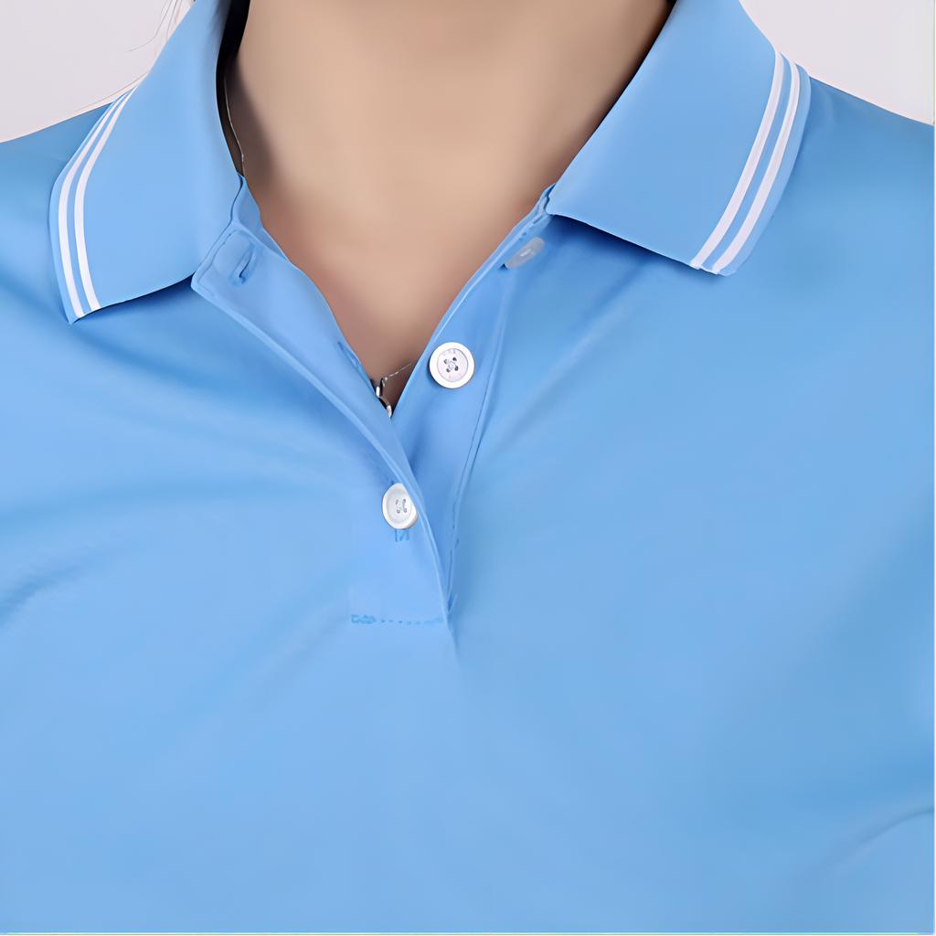 Nike Dri-Fit Victory Golf Polo Shirt Women Tops Blue BV0218-412