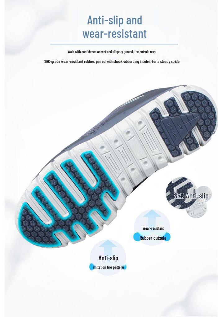 Men's Protective Shoes: Anti-smash, Anti-puncture, Breathable Mesh, Anti-static, Anti-slip, Year-round Use