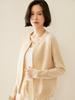 Women's Cashmere Zip Cardigan: Autumn/Winter 2025, Solid Color, Korean Style, Loose Fit, Slimming Round Neck